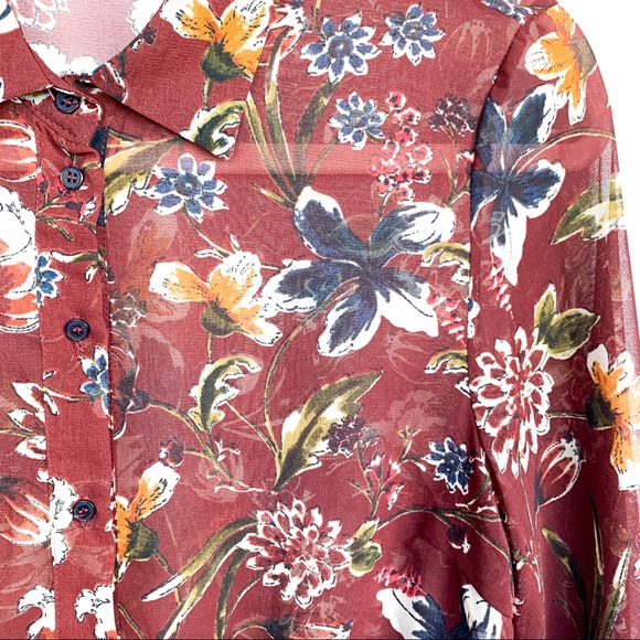 Fall Colored Sheer Zara Dress - Picture 2 of 12